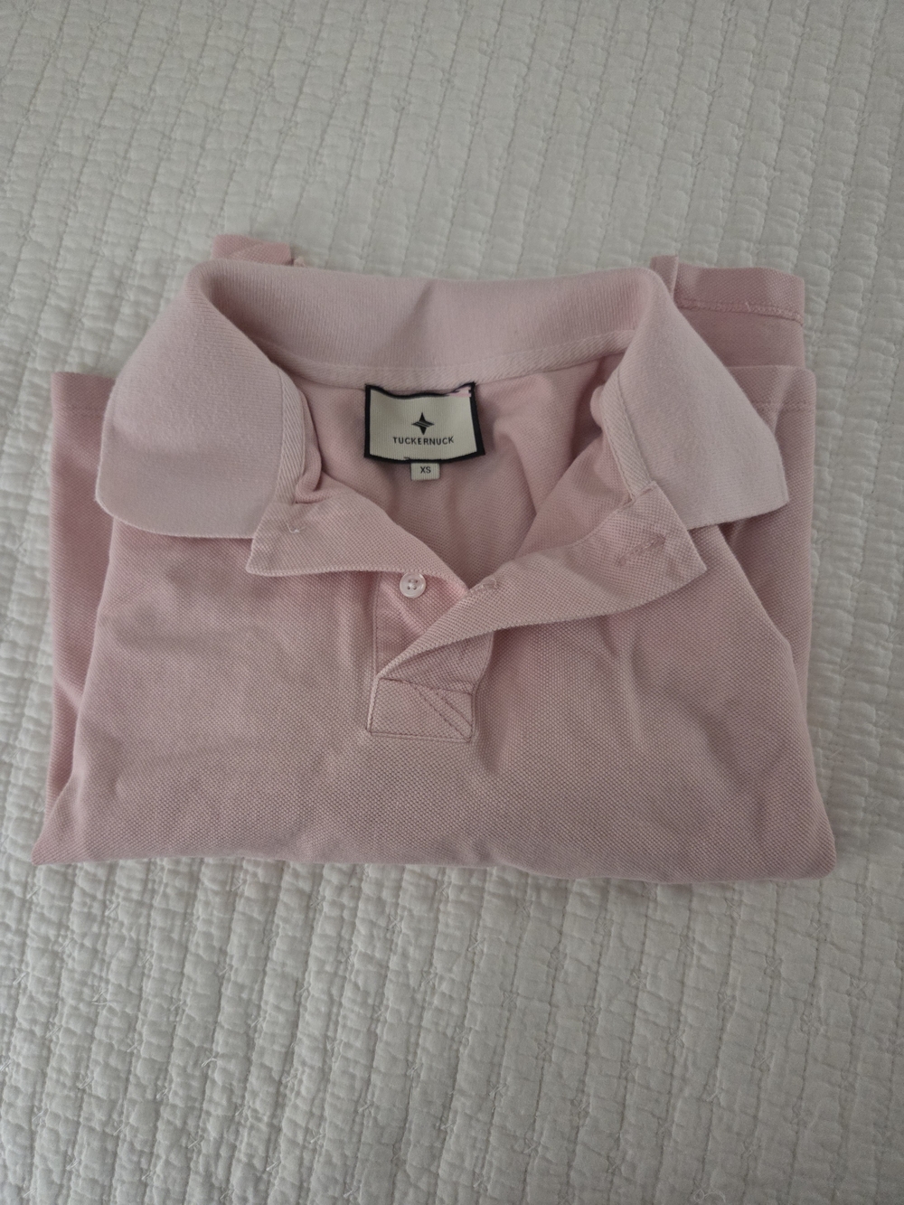 Tuckernuck Pink Button-Down Polo Shirt